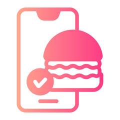 order food gradient icon