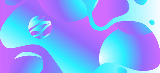 Abstract background with liquid shapes