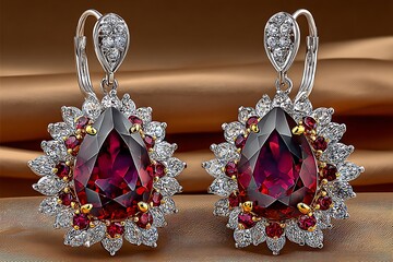 Bold ruby studs for elegance high resolution picture
