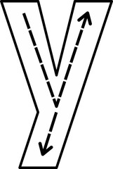 Alphabet Tracing Worksheet with Arrow Stroke Guide - Printable Handwriting Practice for Kids