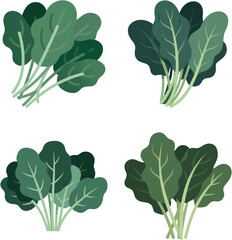 ほうれん草　野菜　イラスト　ベジタブル　素材