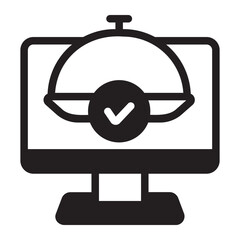 order food glyph icon