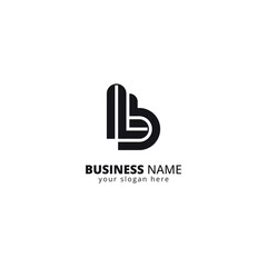 Obraz premium Creative L and B Letter Logo, Bold Monogram Design.