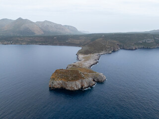 Mani Peninsula Aerial Drone Videos Tigani Castle
