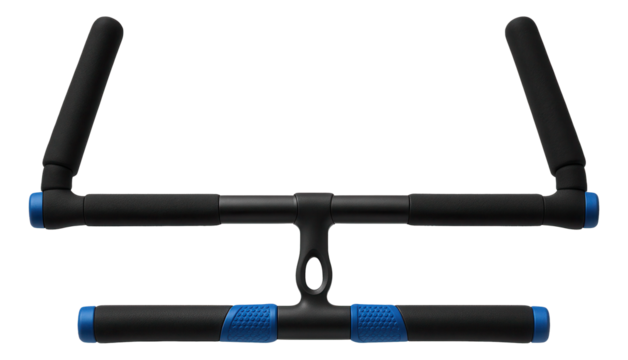 Control bar with neoprene-covered handles for cold-weather kiteboarding