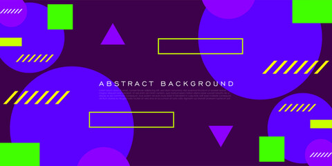 Abstract dark purple geometric background. Trendy shapes color shapes and lines pattern design. Eps10 vector