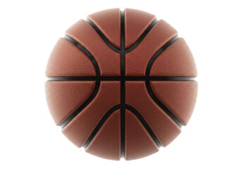 Isolated Basketball on White Background Front View