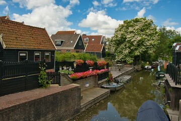Naklejka premium Wunderschöner Ort De Rijp in Nordholland