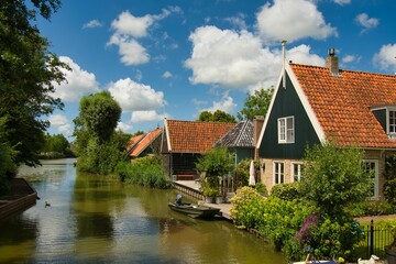 Obraz premium Wunderschöner Ort De Rijp in Nordholland