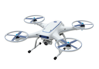 Isolated White Modern Drone