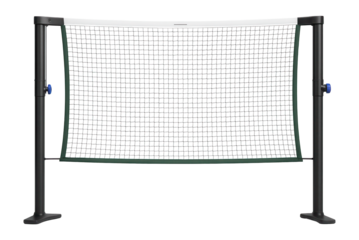 Outdoor badminton net with weather-resistant nylon for garden matches