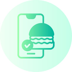 order food gradient icon