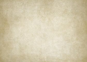 Vintage aged paper texture background. Grunge, stained and weathered  parchment 