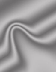 Gray Silk Background Fabric with Smooth Folds and Soft Texture