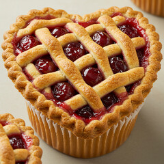 HeartShaped Cherry Pie Delicious Pastry Recipe