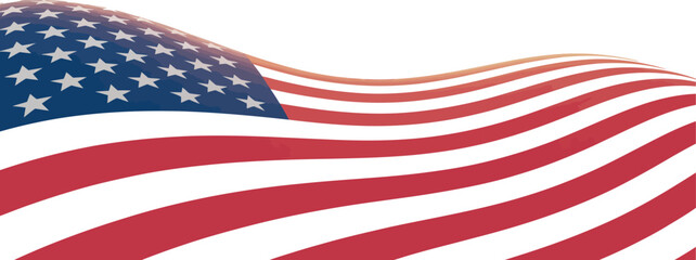Waving american flag background for independence day and patriotic events