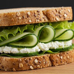 Delicious Cucumber  Ricotta Sandwich Recipe A Healthy  Refreshing Lunch Idea