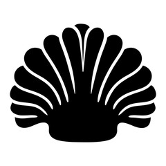 Seashell vector icon. Shell illustration sign. conch symbol. Sea Life web icon.