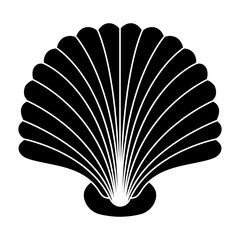 Seashell vector icon. Shell illustration sign. conch symbol. Sea Life web icon.