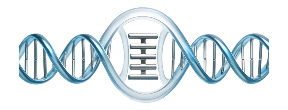 Replication bubble illustration showing expanded region of separated DNA strands
