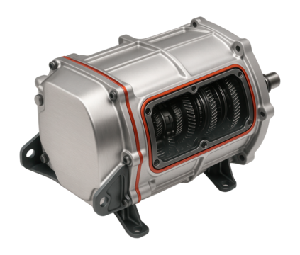 Seven-speed automatic gearbox with direct-shift mechanism and lightweight casing