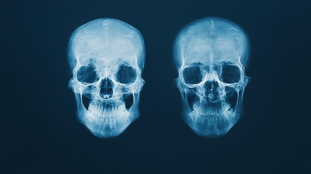 X-Ray Skulls, Medical Anatomy and Gothic Design