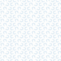 Repeated light blue crescent moon design for social media or textile.