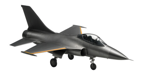 Compact multirole fighter with distinctive ventral fin and small wing area