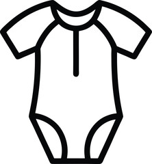 Baby Onesie: Outline Icon

