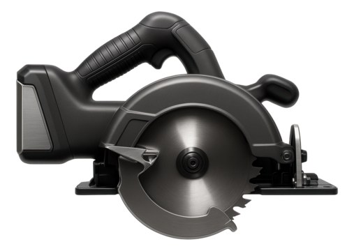 Cordless circular saw with a quick blade change system for efficient workflow.