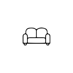 Armchair icon flat vector design. 