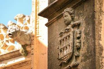 Architectural details of the Cathedral of Segovia