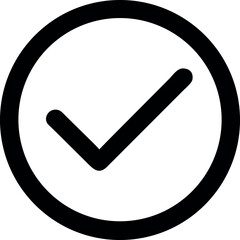 Check Mark Icon Simple, Bold, and Approved Design Element
