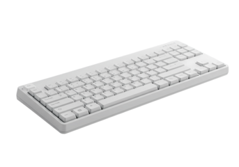 Compact Wireless Keyboard A Minimalist Input Device isolated on transparent baackground