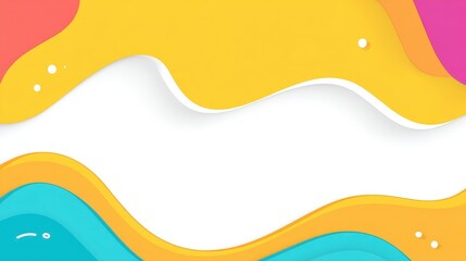Vibrant abstract background with colorful waves and smooth curves, ideal for creative designs