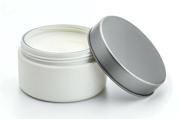 Blank Round Cream Jar Mockup with Matte Lid