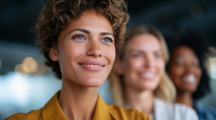 Empowered Businesswomen Collaborating in a Modern Marketing Meeting