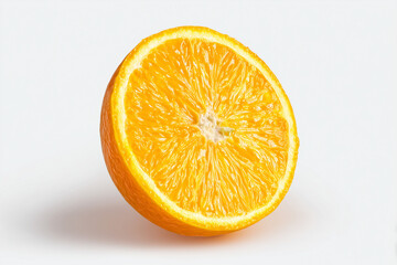 Fototapeta premium fresh orange slice isolated on white background
