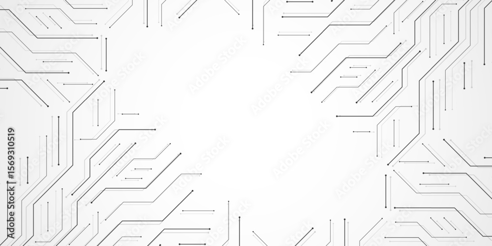 Canvas Prints motherboard technology circuit board texture design. creative idea ai banner concept for internet te