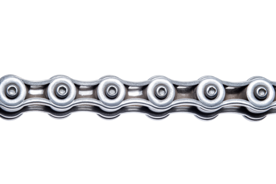 bicycle chain isolated on white background