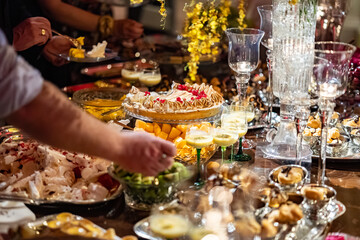 Lemon Pie and Fruit Delight at Elegant Dessert Buffet