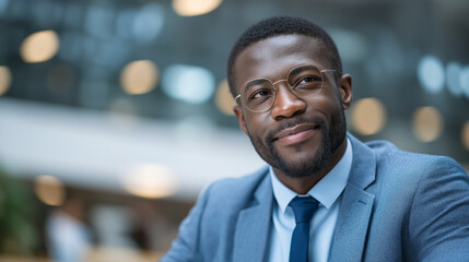 Professional African Male Accountant in Business Discussion