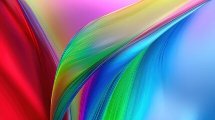 Vibrant abstract waves of color flowing seamlessly, showcasing a dynamic interplay of light and texture
