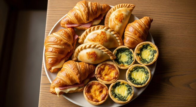 Delicious Pastries and Savory Bites for Pasty Fest: Croissants, Empanadas, and Mini Quiches