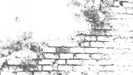 Rough grunge black brick wall overlay texture background