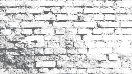 Grunge brick wall overlay design vector illustration