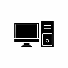 creative details Desktop computer icon Vector Illustration