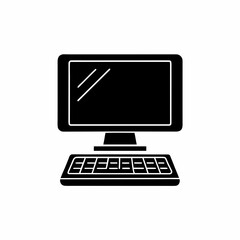 creative details Desktop computer icon Vector Illustration