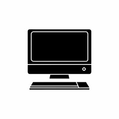 creative details Desktop computer icon Vector Illustration