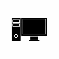 creative details Desktop computer icon Vector Illustration